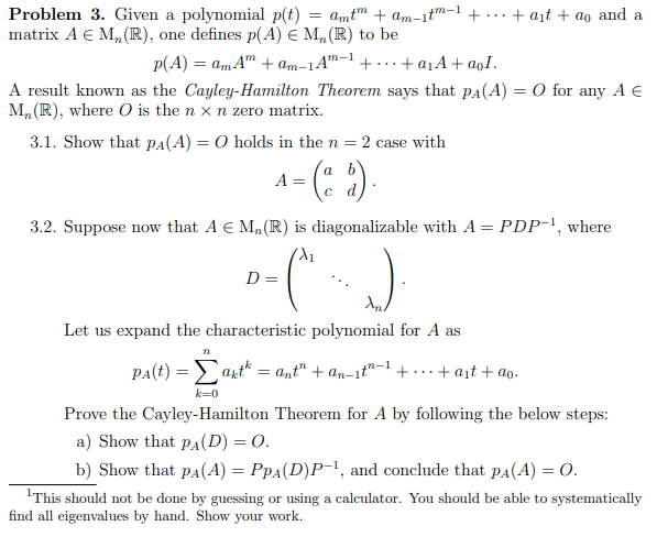 Solved Problem 3 Given A Polynomial P T Amtm Am Itm 1 Chegg Com Solved Problem 3 Given A Polynomial P T Amtm Am Itm 1 Chegg Com