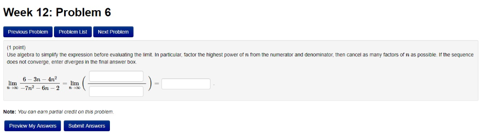 Solved Week 12: Problem 6 Previous Problem Problem List Next | Chegg.com