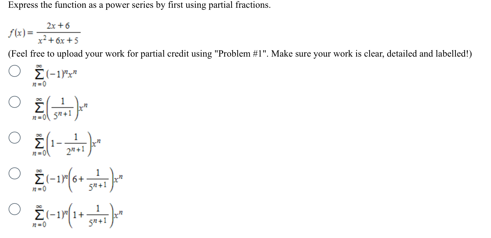 Solved Express the function as a power series by first using | Chegg.com