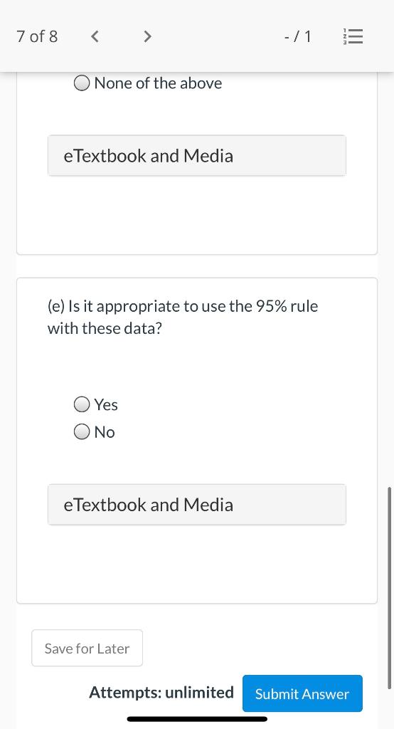 Statkey Sampling Distribution For A Mean 10 Upload Chegg