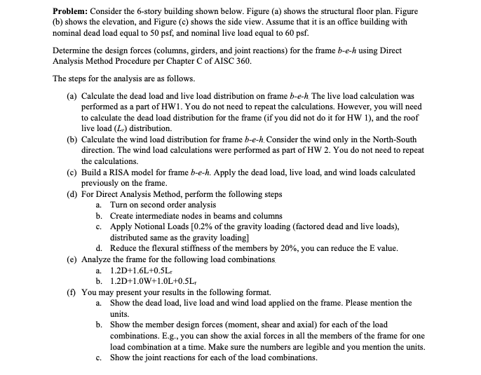 Problem: Consider the 6-story building shown below. | Chegg.com