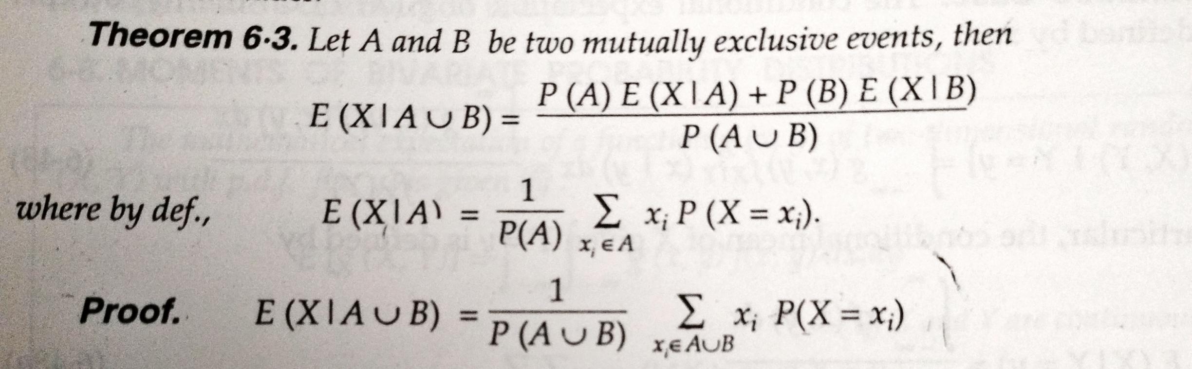 Solved Theorem 6-3. Let A And B Be Two Mutually Exclusive | Chegg.com