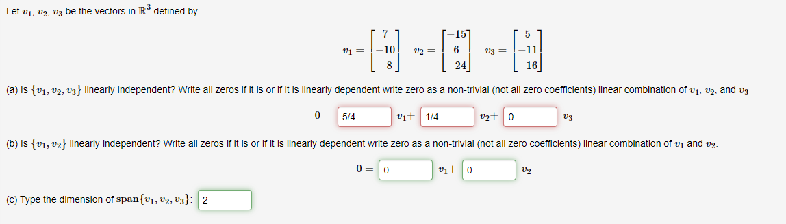 Solved Let V1,v2,v3 Be The Vectors In R3 Defined By | Chegg.com