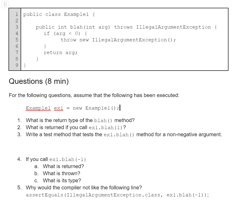 Solved Questions (8 ﻿min)For The Following Questions, Assume | Chegg.com