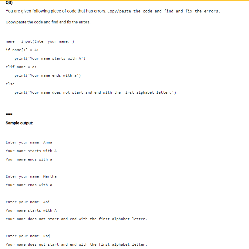 Solved Q3) You are given following piece of code that has | Chegg.com