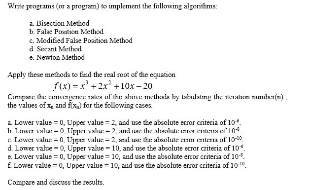 solved-write-programs-or-a-program-to-implement-the-chegg