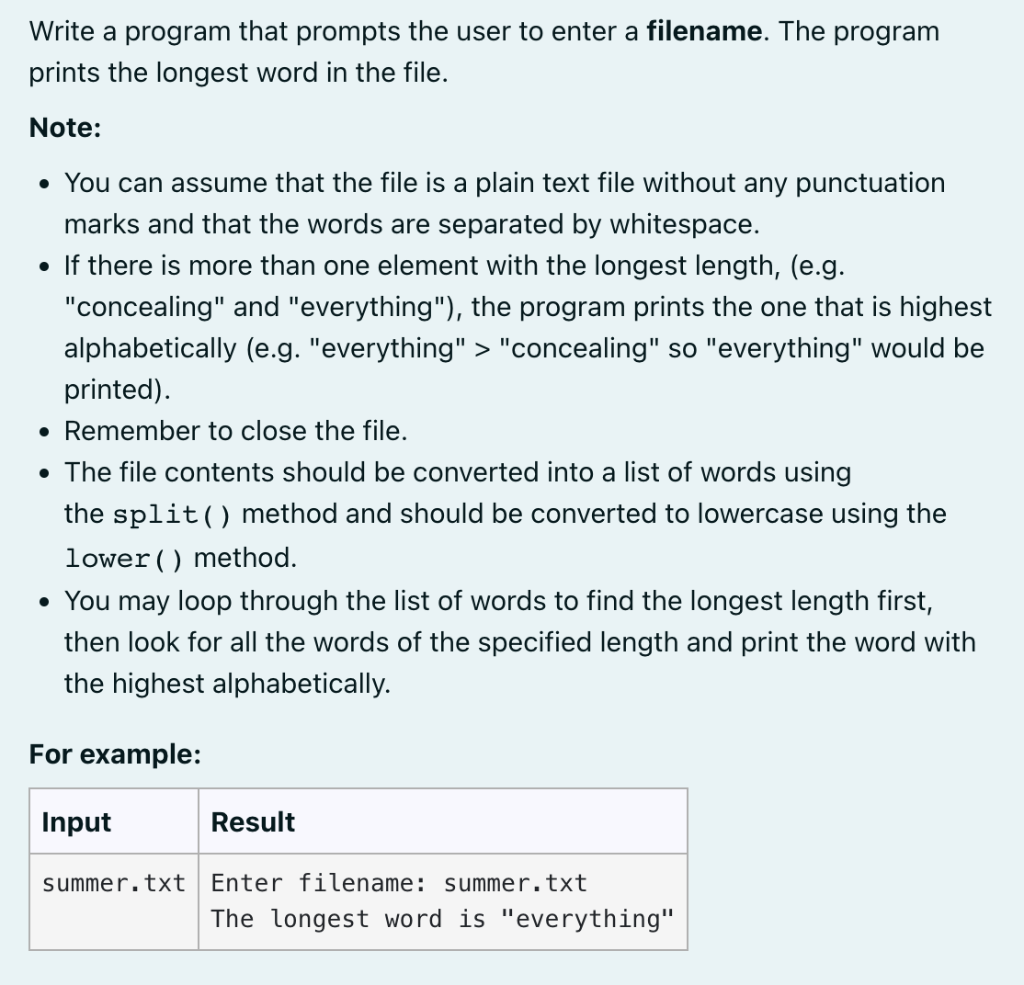 Solved Write a program that prompts the user to enter a | Chegg.com