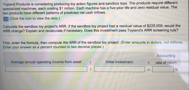 Solved Toyland Products is considering producing toy action