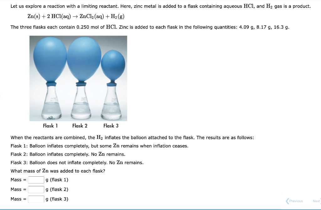 Solved Let us explore a reaction with a limiting reactant. | Chegg.com