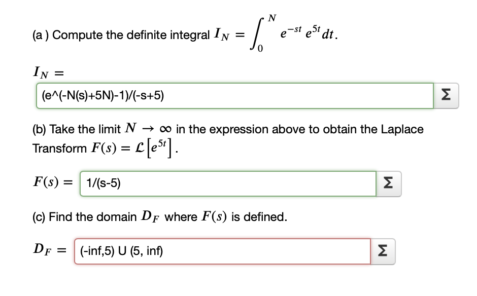 Solved In A Compute The Definite Integral In Jo E S Chegg Com