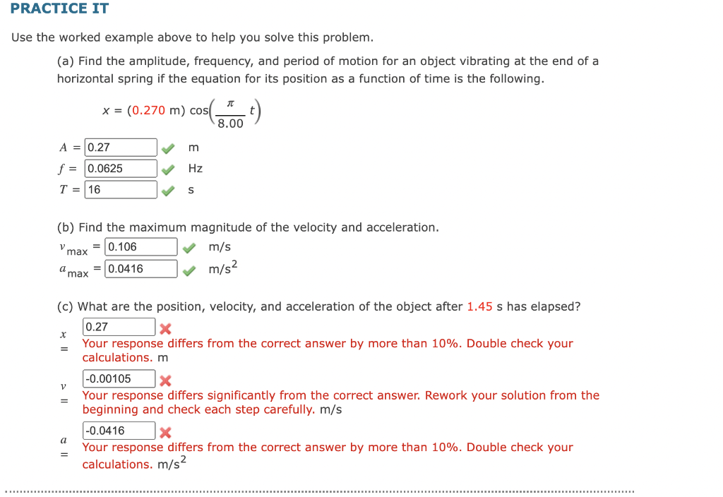 Solved PRACTICE IT Use the worked example above to help you | Chegg.com