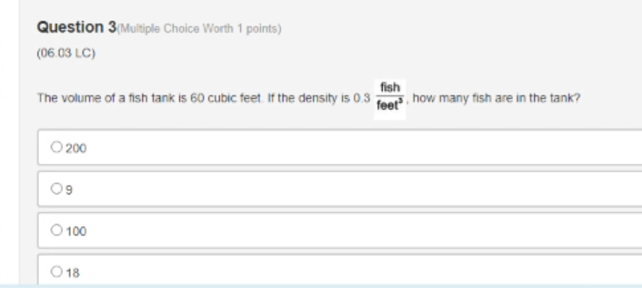 Solved Question 3 (Multiple Choice Worth 1 points) (0603 LC) | Chegg.com