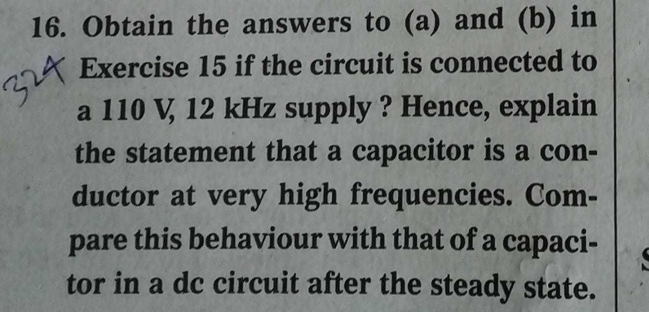 Solved 16. Obtain The Answers To (a) And (b) In 32A Exercise | Chegg.com
