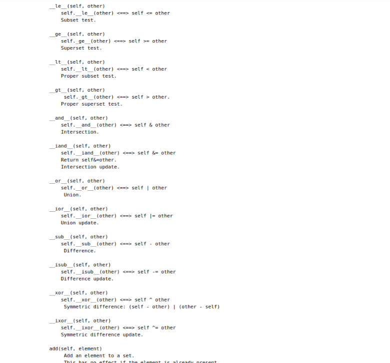 Solved class Set def __init__(self, iterable=[]) A