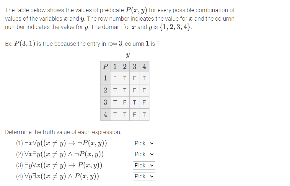 solved-the-table-below-shows-the-values-of-predicate-p-x-y-chegg