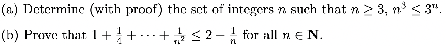 Solved (a) Determine (with proof) the set of integers n such | Chegg.com
