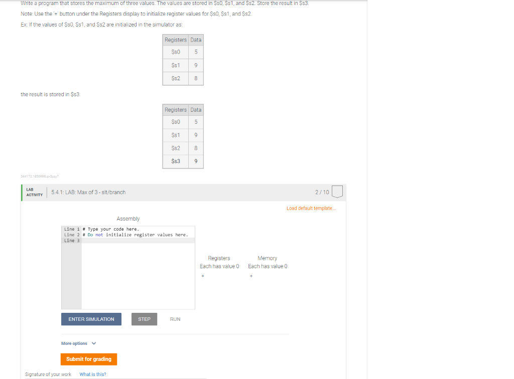 Solved Write a program that stores the maximum of three