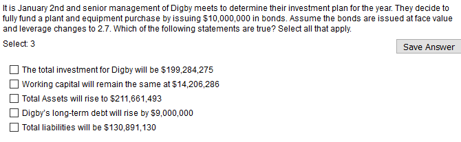 Solved It Is January 2nd And Senior Management Of Digby Chegg