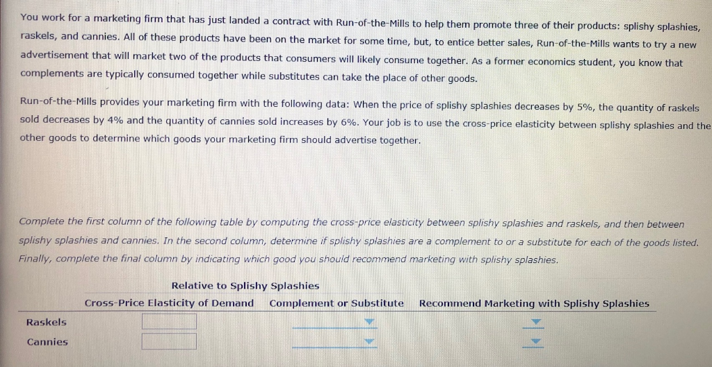 Solved You work for a marketing firm that has just landed a