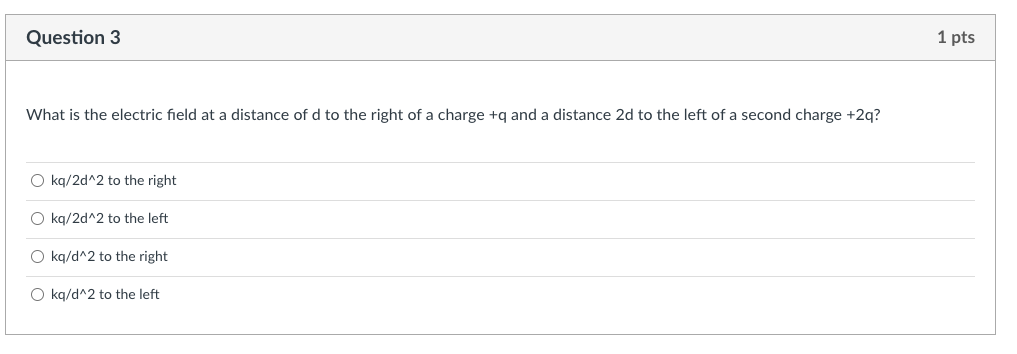 What is the electric field at a distance of d to the | Chegg.com