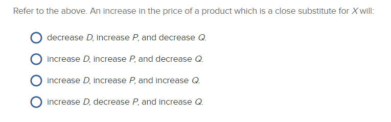 solved q11. explain the allowable increase and... Solved Refer to the above. An increase in the price of a | Chegg.com