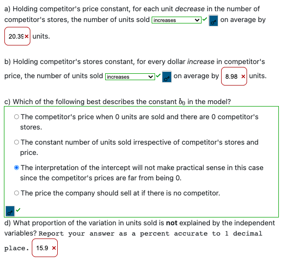 Solved Please answer a), b) & d) with explanations | Chegg.com