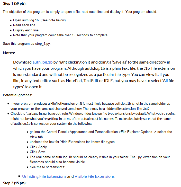 Solved Im working on my python assignment on step 3 and I | Chegg.com