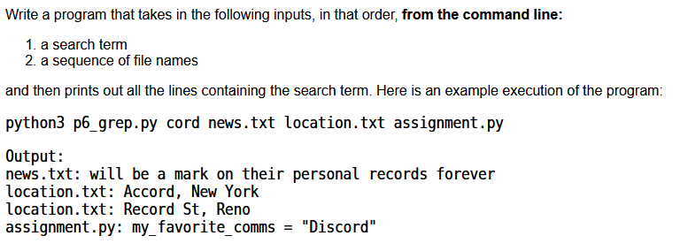Solved Write a program that takes in the following inputs, | Chegg.com