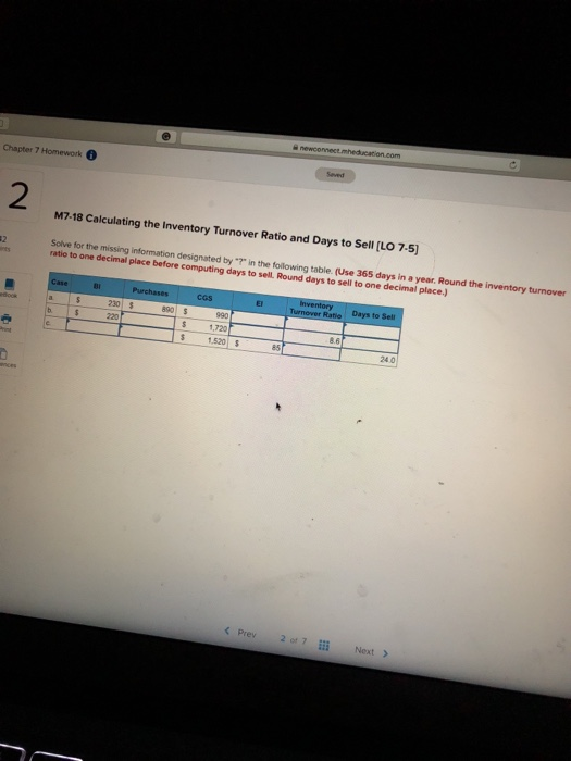 Solved Chapter 7 Homework 2 M7-18 Calculating The Inventory | Chegg.com