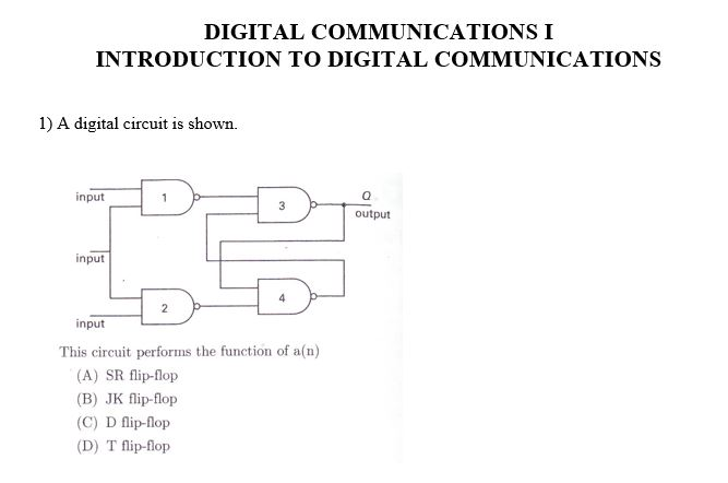 Solved DIGITAL COMMUNICATIONS I INTRODUCTION TO DIGITAL | Chegg.com