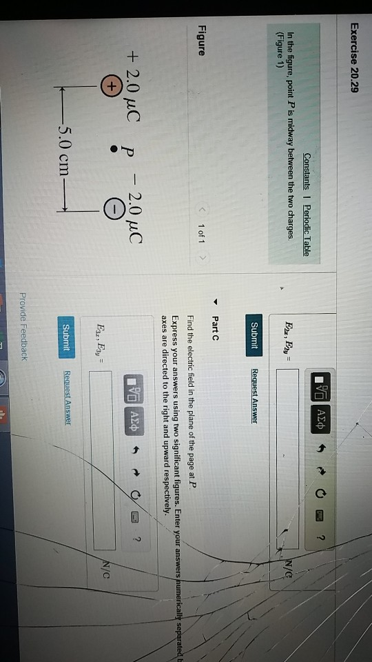 Solved Exercise 20.29 Find the electric field in the plane | Chegg.com