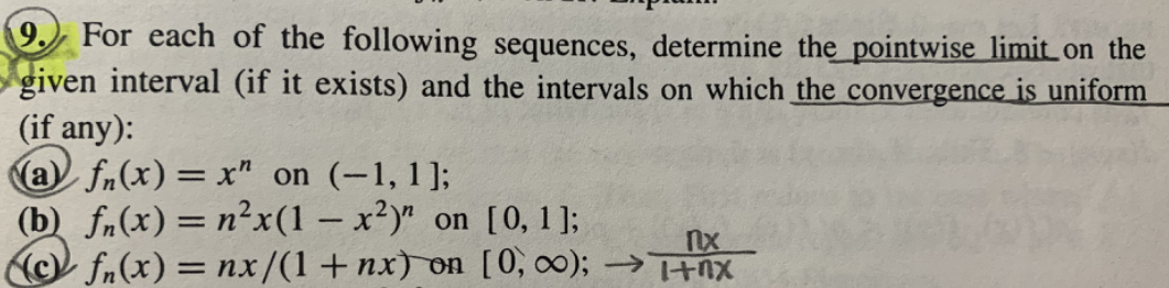 Solved Real analysis question, please help me (a) and (c) | Chegg.com