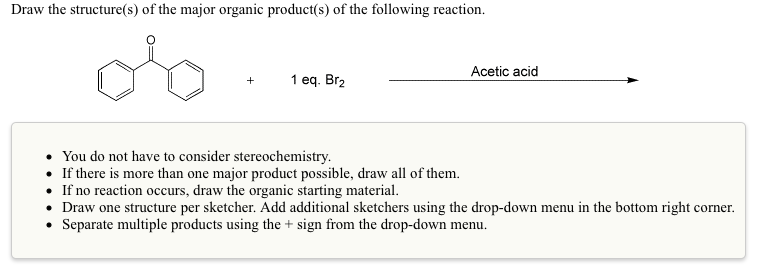 Solved Draw the structure(s) of the major organic product(s) | Chegg.com