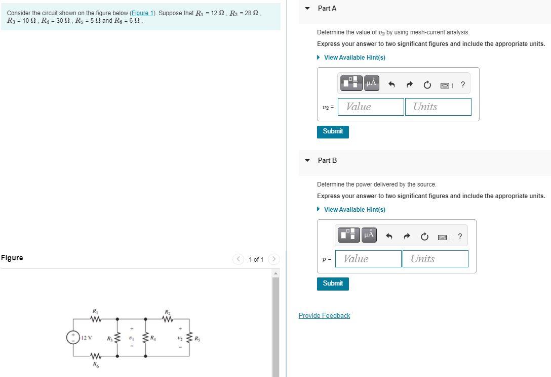 Solved Part A Consider The Circuit Shown On The Figure Below | Chegg.com