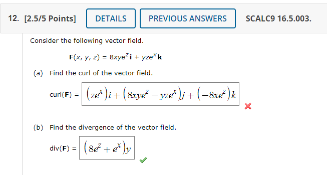 Solved Consider The Following Vector Field. | Chegg.com