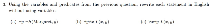 Solved 2. Assume that the universe for r is all people and | Chegg.com