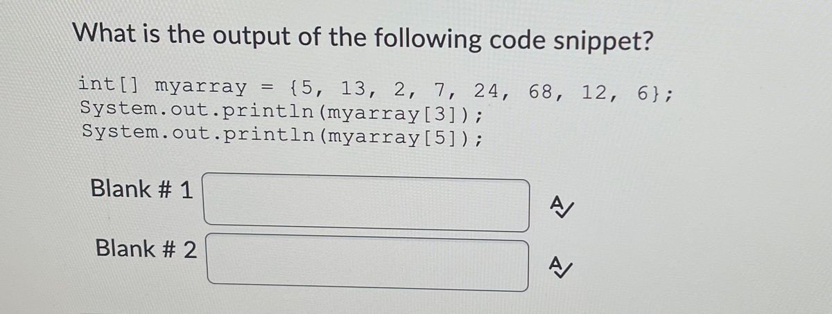 Solved What Is The Output Of The Following Code Snippet? Int | Chegg.com