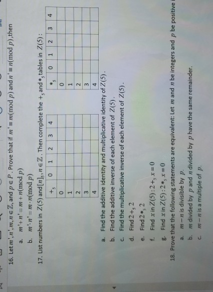 Solved 16 Let M N M Ne Z And Pe P Prove That If M M Chegg Com