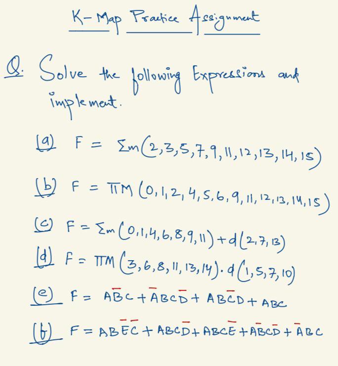 k map assignment