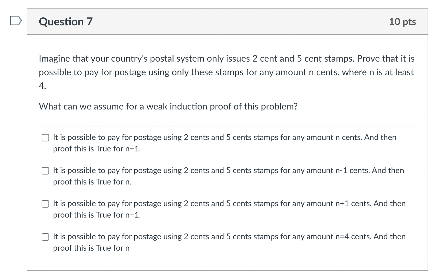 Solved Imagine that your country's postal system only issues | Chegg.com