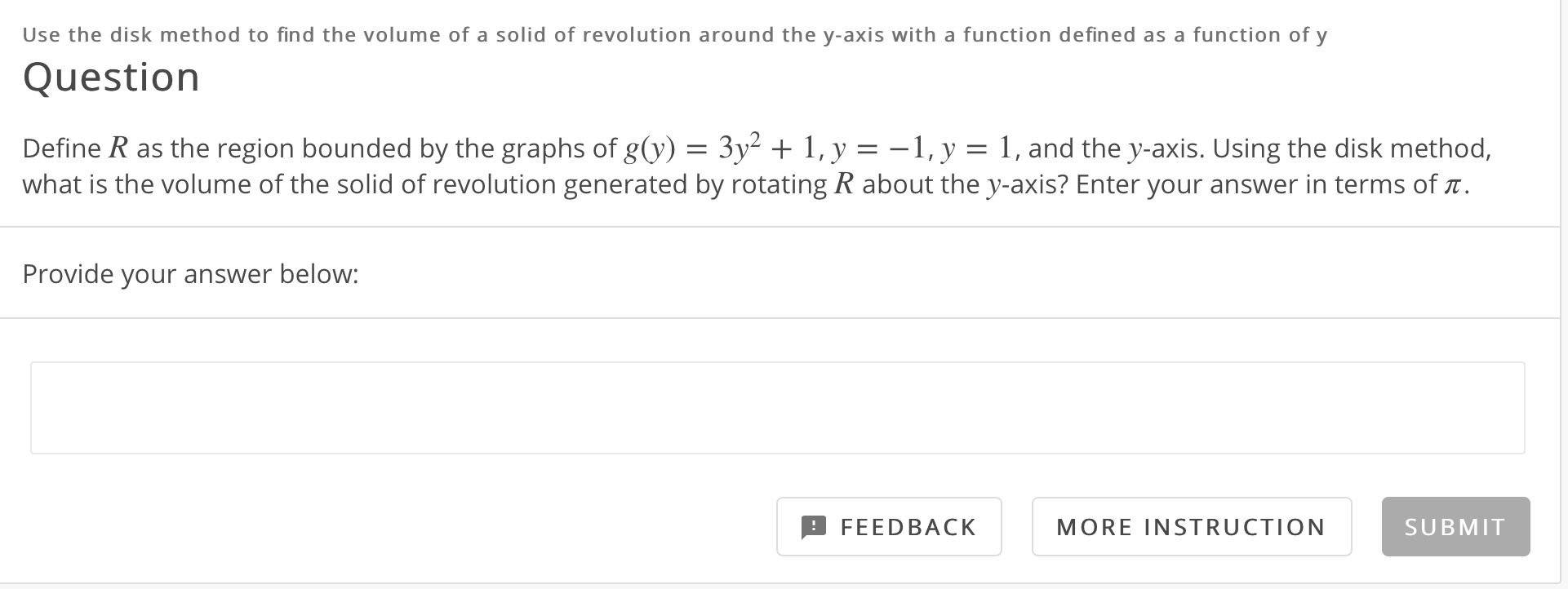 Solved Use The Disk Method To Find The Volume Of A Solid Of Chegg Solved Use The Disk Method To Find The Volume Of A Solid Of Chegg