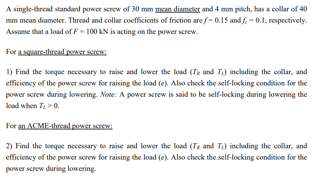 A singlethread standard power screw of 30mm ﻿mean