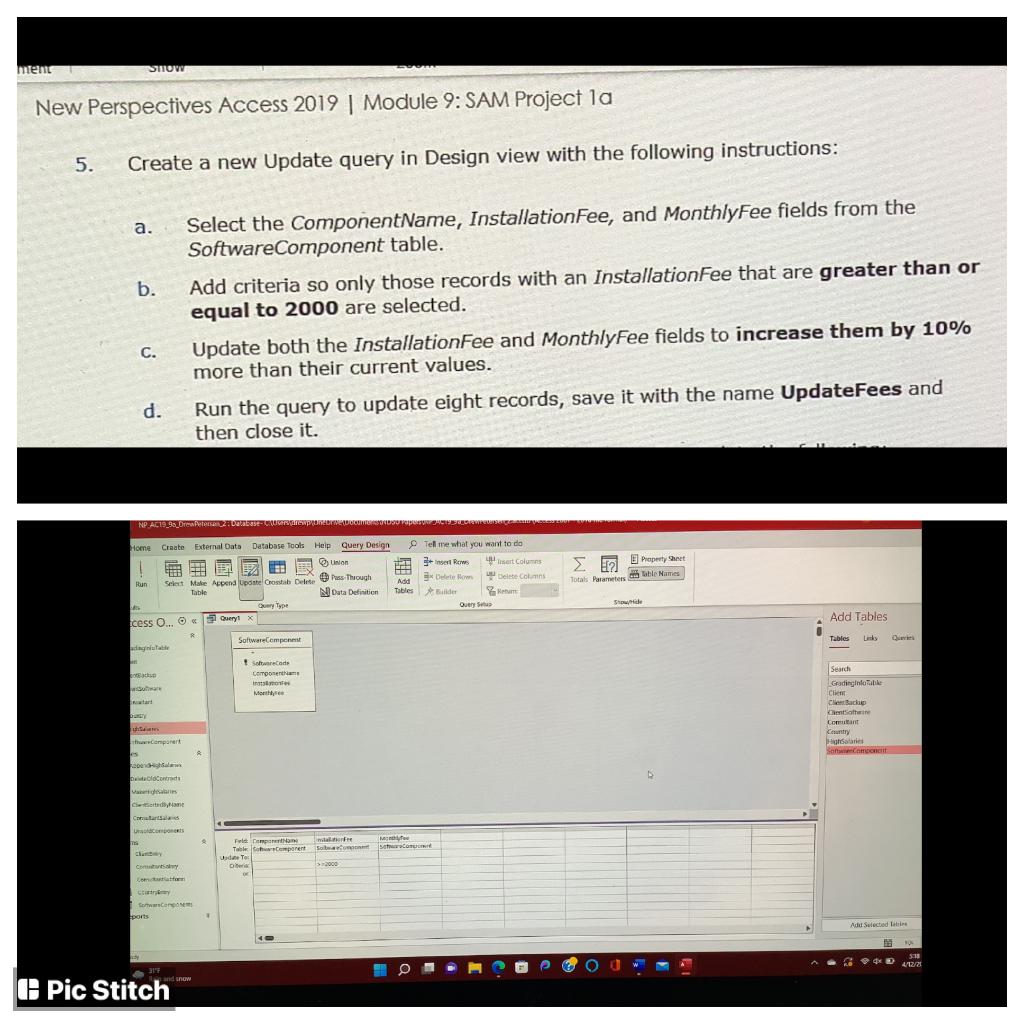 Solved mient SHOW New Perspectives Access 2019 | Module 9: | Chegg.com