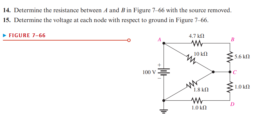 Solved Determine The Resistance Between A And B ﻿in Figure | Chegg.com