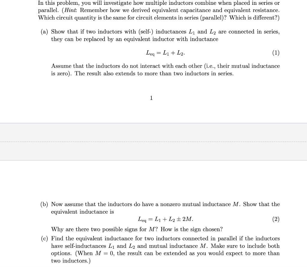 Solved In this problem, you will investigate how multiple | Chegg.com