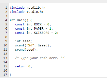 Solved 16.13 LAB*: Program: Rock paper scissors Program | Chegg.com
