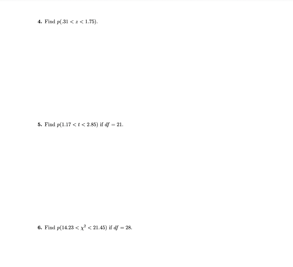 Solved 4. Find p(.31 | Chegg.com
