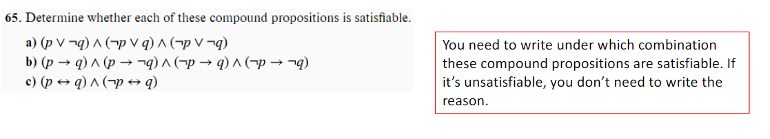 Solved Determine Whether Each Of These Compound Propositions | Chegg.com