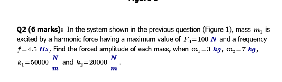 Q2 (6 marks): In the system shown in the previous | Chegg.com