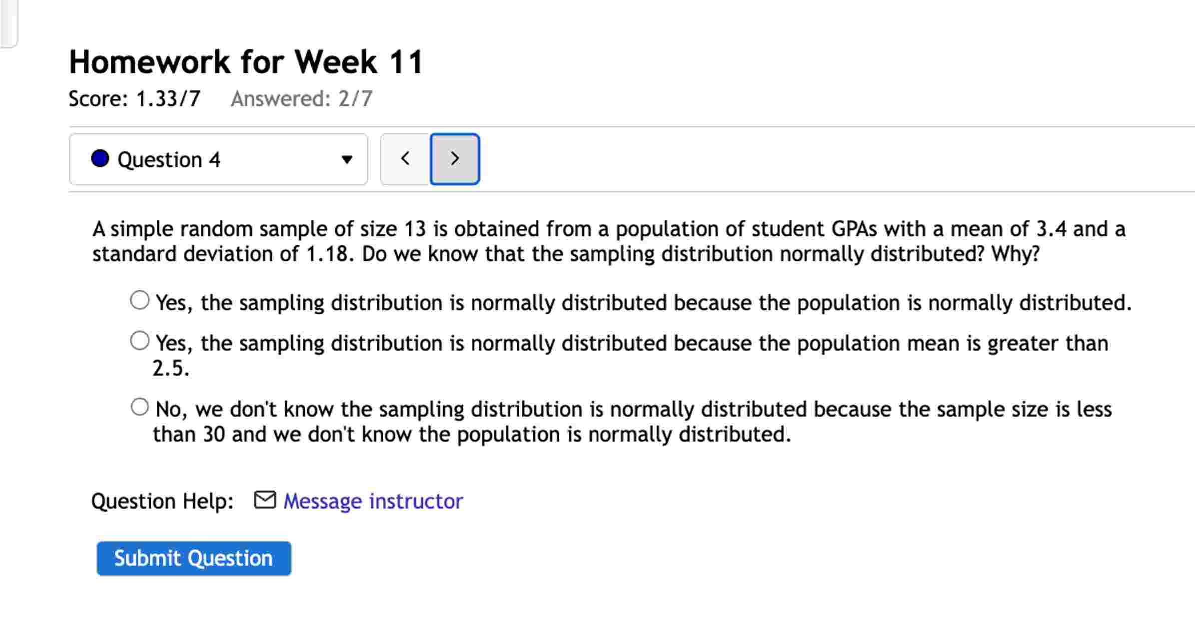 Solved A simple random sample of size 13 ﻿is obtained from a | Chegg.com